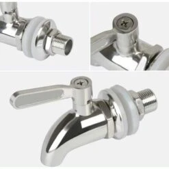 Barrel Tap, Beverage Dispenser, Beer Barrel Tap, Wine Tap - Stainless Steel And 12mm Size -Kitchen Appliances Store 100159134 4