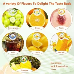 Air Up Water Bottle Flavor Pod Pack, Scented Airup Bottle Flavor Pods For Water Flavor, Safe Airtight Pod Pack With Fruit Flavor, 0 Sugar And Calories (E Grape Flavor) -Kitchen Appliances Store 100284520 3