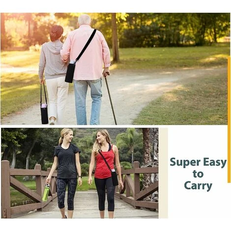 Premium Portable Insulated 800ml Neoprene Water Bottle Cage With Adjustable Shoulder Strap Stainless Steel Glass/Plastic Bottles 2 Premium Portable Insulated 800ml Neoprene Water Bottle Cage With Adjustable Shoulder Strap Stainless Steel Glass/Plastic Bottles - Image 2