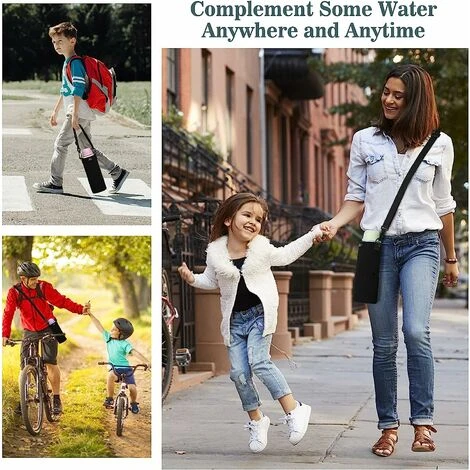 Premium Portable Insulated 800ml Neoprene Water Bottle Cage With Adjustable Shoulder Strap Stainless Steel Glass/Plastic Bottles 3 Premium Portable Insulated 800ml Neoprene Water Bottle Cage With Adjustable Shoulder Strap Stainless Steel Glass/Plastic Bottles - Image 3