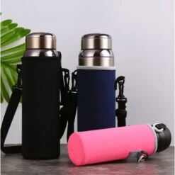 Premium Portable Insulated 800ml Neoprene Water Bottle Cage With Adjustable Shoulder Strap Stainless Steel Glass/Plastic Bottles 9 Premium Portable Insulated 800ml Neoprene Water Bottle Cage With Adjustable Shoulder Strap Stainless Steel Glass/Plastic Bottles -Kitchen Appliances Store 100284640 5