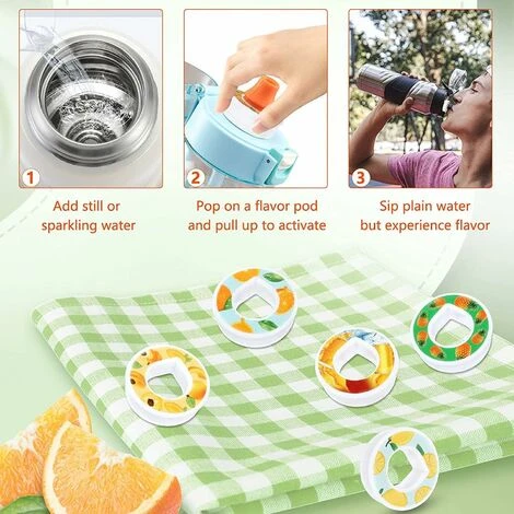Air Up Water Bottle Flavor Pod Pack, Scented Airup Bottle Flavor Pods For Water Flavor, Safe Airtight Pod Pack With Fruit Flavor, 0 Sugar And Calories (Pineapple Flavor G) 4 Air Up Water Bottle Flavor Pod Pack, Scented Airup Bottle Flavor Pods For Water Flavor, Safe Airtight Pod Pack With Fruit Flavor, 0 Sugar And Calories (Pineapple Flavor G) - Image 4