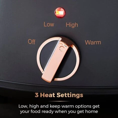 Tower Cavaletto 3.5 Litre Slow Cooker Black 4 Tower Cavaletto 3.5 Litre Slow Cooker Black - Image 4