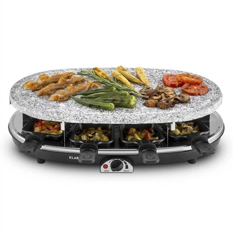 Klarstein Steaklette Raclette Grill 1500W Granite Natural Stone Plate 8 People 3 Klarstein Steaklette Raclette Grill 1500W Granite Natural Stone Plate 8 People - Image 3