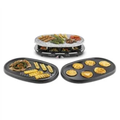 Klarstein All-U-Can-Grill Raclette 4-in-1 Pancakes Crêpes Stone Plate 8 People 8 Klarstein All-U-Can-Grill Raclette 4-in-1 Pancakes Crêpes Stone Plate 8 People -Kitchen Appliances Store 14842274 4