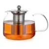 Monzana Teapot With Sieve Insert 1,5l Tea Maker Made Of Borosilicate Glass Stainless Steel Lid Dishwasher-Safe Heat-Resistant