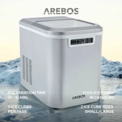 AREBOS Ice Cube Machine 2,2L Icemaker Ice Cube Maker Ice Machine 12kg/24h -Kitchen Appliances Store 28598149 5