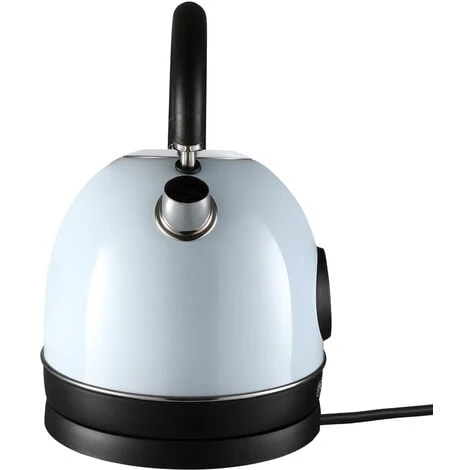 Monzana Electric Retro Kettle 1.8L Cordless Vintage 2200 W Boil Dry Protection Black Cream Blue Blue 3 Monzana Electric Retro Kettle 1.8L Cordless Vintage 2200 W Boil Dry Protection Black Cream Blue Blue - Image 3