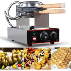 Electric Waffle Maker Pancake Oven Professional Waffle Maker Machine 110V-220V(Euro Standard Socket)