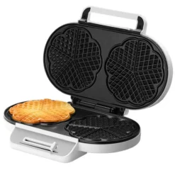Monzana Waffle Maker Classic Heart Waffle 1200W Non-Stick Coating Temperature Control Kitchen Double Waffle Maker BPA-Free