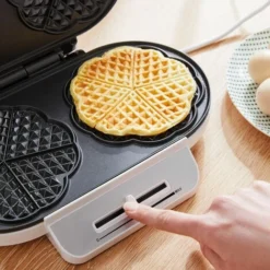 Monzana Waffle Maker Classic Heart Waffle 1200W Non-Stick Coating Temperature Control Kitchen Double Waffle Maker BPA-Free -Kitchen Appliances Store 36560013 4