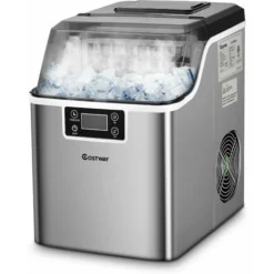 Countertop Ice Maker Portable Ice Cube Making Machine 18KG/24H Home Office Bar