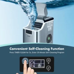 Countertop Ice Maker Portable Ice Cube Making Machine 18KG/24H Home Office Bar -Kitchen Appliances Store 37886705 5