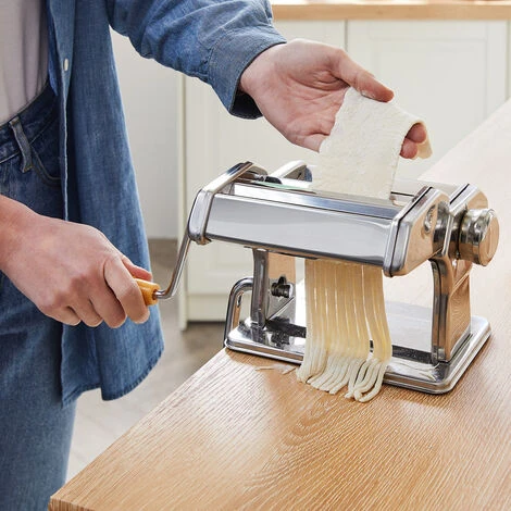 Pasta Machine Noodle Roller Cutter Spaghetti Lasagne Tagliatelle Pastamake Heavy Duty Professional 2 Pasta Machine Noodle Roller Cutter Spaghetti Lasagne Tagliatelle Pastamake Heavy Duty Professional - Image 2