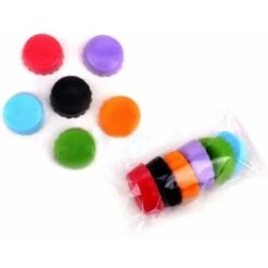 LITZEE 6pcs Silicone Crown Caps, Bottle Stopper, Eco-friendly Silicone Stopper, Reusable Beer Stopper Random Colour 9 LITZEE 6pcs Silicone Crown Caps, Bottle Stopper, Eco-friendly Silicone Stopper, Reusable Beer Stopper Random Colour -Kitchen Appliances Store 42949182 5