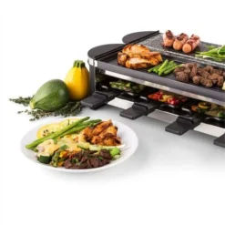 Klarstein Tenderloin 50/50 Raclette Grill 1200W 8 Persons Natural Stone -Kitchen Appliances Store 46531497 5