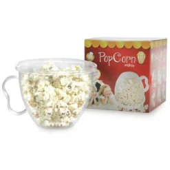 No Name PopCorn Maker - VENTEO - Popcorn Bowl - 3 Minutes In A Row - Easy To Use - Fast - Use By Microwave