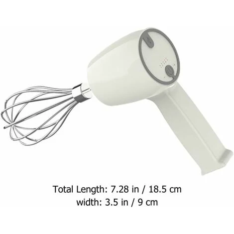 Stainless Steel Electric Mixer - Rechargeable Kitchen Whisk - Milk Mixer For Easily Beating Egg Cream And Cookie Cakes. 2 Stainless Steel Electric Mixer - Rechargeable Kitchen Whisk - Milk Mixer For Easily Beating Egg Cream And Cookie Cakes. - Image 2