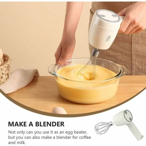 Stainless Steel Electric Mixer - Rechargeable Kitchen Whisk - Milk Mixer For Easily Beating Egg Cream And Cookie Cakes. 3 Stainless Steel Electric Mixer - Rechargeable Kitchen Whisk - Milk Mixer For Easily Beating Egg Cream And Cookie Cakes. - Image 3