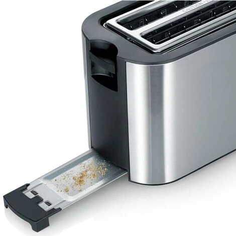 Severin AT2590 4 Slice Long Slot Stainless Steel Toaster 1400W 3 Severin AT2590 4 Slice Long Slot Stainless Steel Toaster 1400W - Image 3