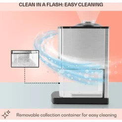 Oneconcept Icebreaker Ice Crusher 15kg / H 3.5 Litre Ice Bucket Stainless Steel -Kitchen Appliances Store 53192691 5