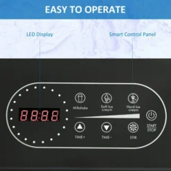 HOMCOM Ice Cream Maker Machine 1.5L Sorbet Milkshake Frozen Yoghurt Gelato Maker -Kitchen Appliances Store 53964742 5