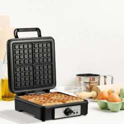 HOMCOM 4 Slice Waffle Maker W/ Deep Cooking Plate Adjustable Temperature1200W 7 HOMCOM 4 Slice Waffle Maker W/ Deep Cooking Plate Adjustable Temperature1200W -Kitchen Appliances Store 54027490 3