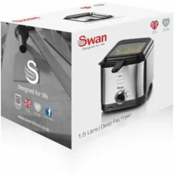 Swan 1.5 Litre Stainless Steel Fryer -Kitchen Appliances Store 54674132 4