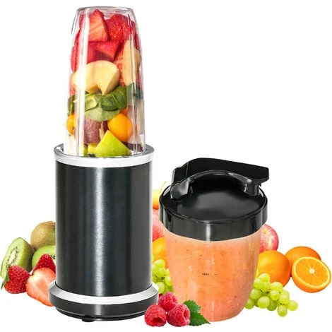 HOMCOM Countertop Blender 1000W Smoothie Maker With 0.7L And 0.35L Mix Cup 1 HOMCOM Countertop Blender 1000W Smoothie Maker With 0.7L And 0.35L Mix Cup