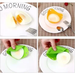 Egg Poacher, Poached Egg Maker, Non-Stick Poached Eggs Cups, Microwave Egg Poacher, BPA Co.ukee Silicone Egg Poacher Cups, Set Of 4, Blue, Green, Yellow, Rose Red -Kitchen Appliances Store 54897039 5