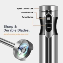 VonShef Electric Potato Masher & Hand Blender 1000W - 2 In 1 Immersion Blender With Potato Masher Attachment – Perfect For Blending & Mashing Potatoes, Baby Food And Vegetables 8 VonShef Electric Potato Masher & Hand Blender 1000W - 2 In 1 Immersion Blender With Potato Masher Attachment – Perfect For Blending & Mashing Potatoes, Baby Food And Vegetables -Kitchen Appliances Store 54924473 4