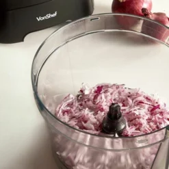 VonShef Food Processor – 1000W Multifunctional 8in1 Chopper, Mixer With Dough Blade, Spatula, Shredder, Medium / Fine Grater & Slicer – 3.5L Bowl & 1.8L Jug - 2 Speed Settings & Pulse Function -Kitchen Appliances Store 54924487 5