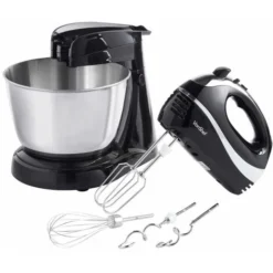 VonShef 2 In 1 Twin Hand And Stand Mixer 300W With Detachable Mixing Function, Non Slip Feet, 5 Speeds, Eject & Turbo Button - Includes 3.5L Capacity Bowl, 2X Beaters, 2X Dough Hooks & Balloon Whisk 7 VonShef 2 In 1 Twin Hand And Stand Mixer 300W With Detachable Mixing Function, Non Slip Feet, 5 Speeds, Eject & Turbo Button - Includes 3.5L Capacity Bowl, 2X Beaters, 2X Dough Hooks & Balloon Whisk -Kitchen Appliances Store 54924550 3