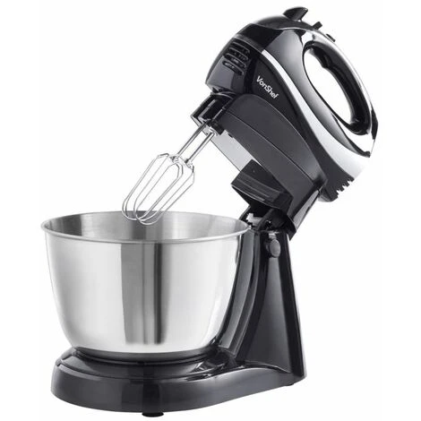 VonShef 2 In 1 Twin Hand And Stand Mixer 300W With Detachable Mixing Function, Non Slip Feet, 5 Speeds, Eject & Turbo Button - Includes 3.5L Capacity Bowl, 2X Beaters, 2X Dough Hooks & Balloon Whisk 4 VonShef 2 In 1 Twin Hand And Stand Mixer 300W With Detachable Mixing Function, Non Slip Feet, 5 Speeds, Eject & Turbo Button - Includes 3.5L Capacity Bowl, 2X Beaters, 2X Dough Hooks & Balloon Whisk - Image 4