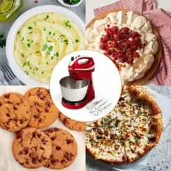 VonShef 2 In 1 Twin Hand & Stand Mixer - 300W Electric, Multifunctional, Red Mixer With 5 Speeds & Turbo Button, 3.5L Bowl & Removable, Dishwasher Safe Attachments (2X Beaters, 2X Dough Hooks & Whisk) -Kitchen Appliances Store 54924560 5