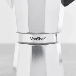 VonShef 9 Cup/450ml Italian Espresso Coffee Maker Moka Stove Top Macchinetta Includes A Replacement Gasket And Filter -Kitchen Appliances Store 54924562 3