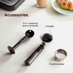 VonShef Espresso Machine, 15 Bar Pressure Pump – Barista Coffee Maker With Milk Frother For Latte, Cappuccino, Americano, Flat White And More – Black/Silver 9 VonShef Espresso Machine, 15 Bar Pressure Pump – Barista Coffee Maker With Milk Frother For Latte, Cappuccino, Americano, Flat White And More – Black/Silver -Kitchen Appliances Store 54924817 5