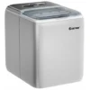 2.6L Portable Ice Machine W/ Ice Yield 20kg Per Day 8.5 Mins Per Cycle Self-Cleaning Home Bar Office Silver