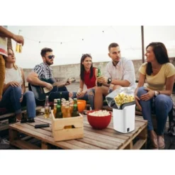 HIASDFLS Machine À Pop-Corn, Machine À Pop-Corn, Machine À Pop-Corn À Air Chaud, Huile Et Machine De Santé Sans Graisse (Blanc) -Kitchen Appliances Store 55526106 5