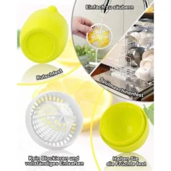 Manual Citrus Juicer With Unique Lemon Shaped Design Two Use Modes For Different Fruits (Yellow) -Kitchen Appliances Store 57735209 3
