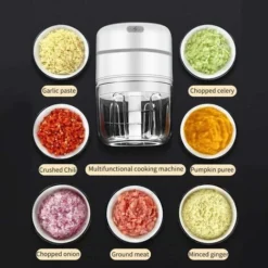 Electric Meat Grinder,250ML Cordless Electric Meat Grinder Mini Portable Blender With 3 Sharp Blades 9 Electric Meat Grinder,250ML Cordless Electric Meat Grinder Mini Portable Blender With 3 Sharp Blades -Kitchen Appliances Store 58419106 5