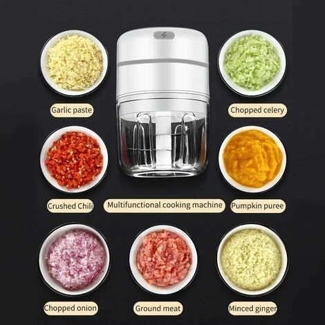 Electric Meat Grinder,250ML Cordless Electric Meat Grinder Mini Portable Blender With 3 Sharp Blades 5 Electric Meat Grinder,250ML Cordless Electric Meat Grinder Mini Portable Blender With 3 Sharp Blades - Image 5