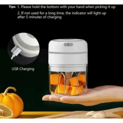 2PCS Mini Electric Mincer Cordless Meat Grinder Food Chopper With Sharp Blades,Electric Garlic Press 9 2PCS Mini Electric Mincer Cordless Meat Grinder Food Chopper With Sharp Blades,Electric Garlic Press -Kitchen Appliances Store 58422130 5