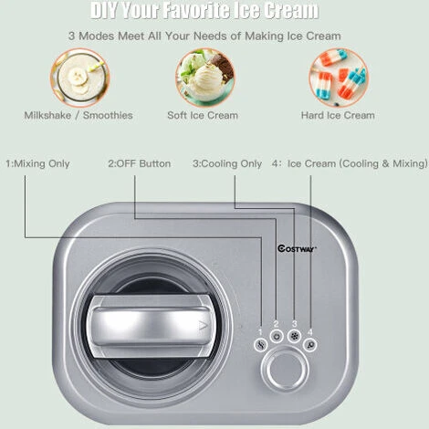 Electric Ice Cream Machine Automatic Gelato Maker Built-In Compressor 2 Electric Ice Cream Machine Automatic Gelato Maker Built-In Compressor - Image 2