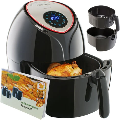 Monzana Air Fryer 6.5L XXL Digital Touch Control, Timer, Healthy Cooking 1850W 2 Monzana Air Fryer 6.5L XXL Digital Touch Control, Timer, Healthy Cooking 1850W - Image 2