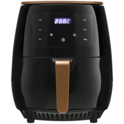 Livingandhome 4.5L Electric Air Fryer With Non-Stick Basket LCD Digital Screen, Black -Kitchen Appliances Store 59013973 3