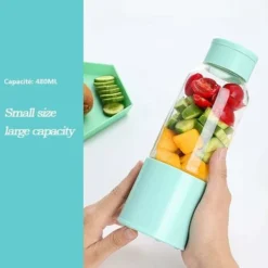 Portable Blender, Juicer Cup With 450ml 6 BPA Free Blades For Sport And Travel, Mini Blender Blender For Smoothie And Milkshake, Christmas Gift Women Men (White) -Kitchen Appliances Store 59691215 3