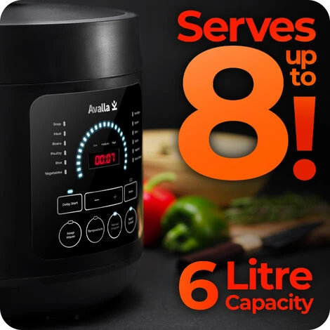 Pressure Multi-Cooker 6L With Slow Cook, Steam, Warm, Sauté - Avalla K-90 3 Pressure Multi-Cooker 6L With Slow Cook, Steam, Warm, Sauté - Avalla K-90 - Image 3