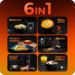 Pressure Multi-Cooker 6L With Slow Cook, Steam, Warm, Sauté - Avalla K-90 8 Pressure Multi-Cooker 6L With Slow Cook, Steam, Warm, Sauté - Avalla K-90 -Kitchen Appliances Store 59726726 4
