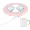 USB Heating Insulation Pad, 10W Coffee Milk Tea Cup Heating Mat, Pink